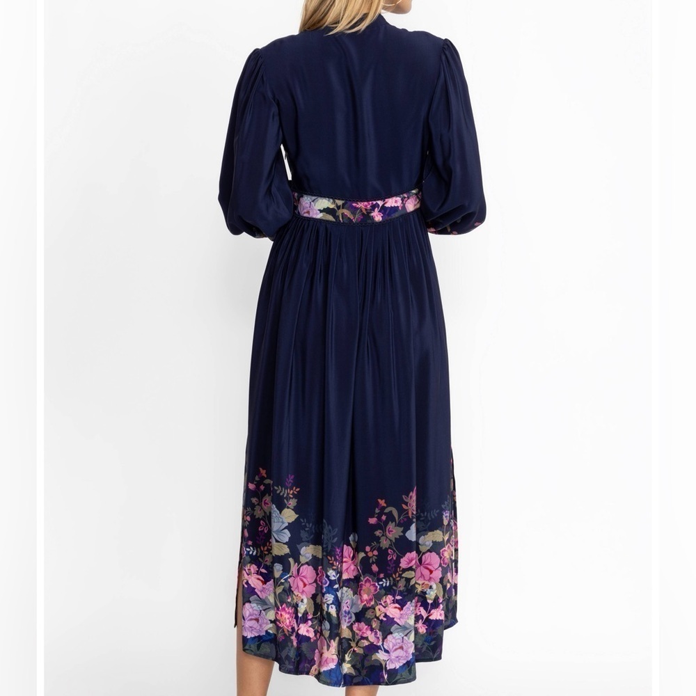 Johnny Was Embroidered jewled VALERIA SILK MAXI DRESS NWT - Picture 5 of 13